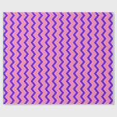 Energetic Zigzag Patterns: Pink and Purple Stripe ラッピングペーパー (フラット)