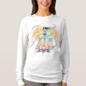 Energía Femenina renace en la flor del Loto Tシャツ (正面)