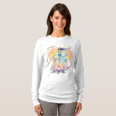 Energía Femenina renace en la flor del Loto Tシャツ (正面フル)