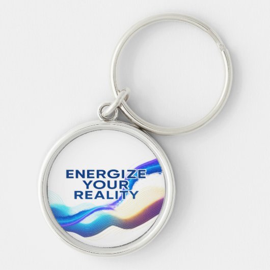 Energize Your Reality | Aluminum Keychain キーホルダー (正面)