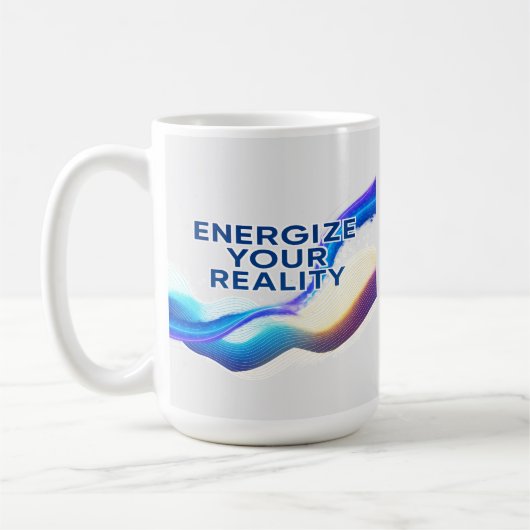 Energize Your Reality | Motivational Mug コーヒーマグカップ (左)