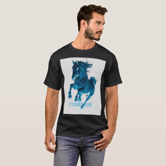 Energizing Elegance: Horse in Motion Tシャツ (正面フル)