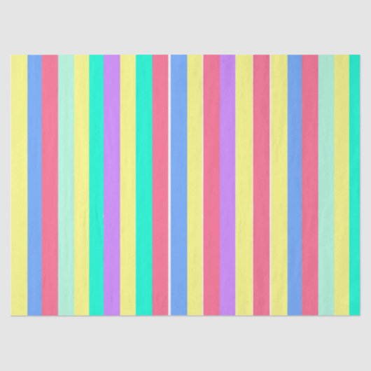 Energizing Spring Pastel Stripes 薄葉紙 (正面)