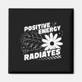 Energy 前向き Radiates 前向き引用文(Inspirati) マグネット (正面)