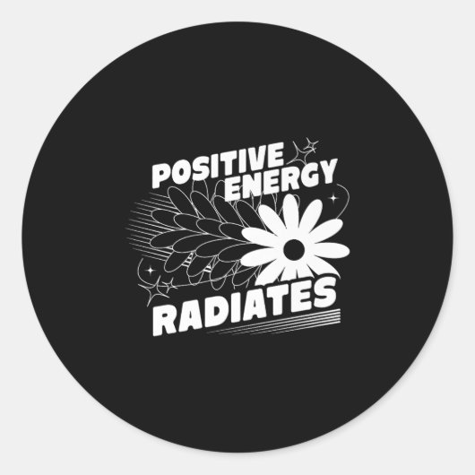 Energy 前向き Radiates 前向き引用文(Inspirati) ラウンドシール (正面)