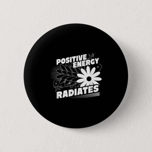 Energy 前向き Radiates 前向き引用文(Inspirati) 缶バッジ (正面)