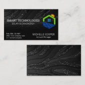 Energy 太陽の Powerロゴ | 技術 名刺 (正面/裏面)