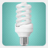 Energy 救's Lightbulb Power Stickers スクエアシール (正面)
