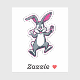 Energy Bunny Sticker – Cute Rabbit Kids Decal シール