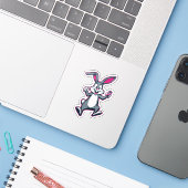Energy Bunny Sticker – Cute Rabbit Kids Decal シール (ノートパソコンとiPhone)