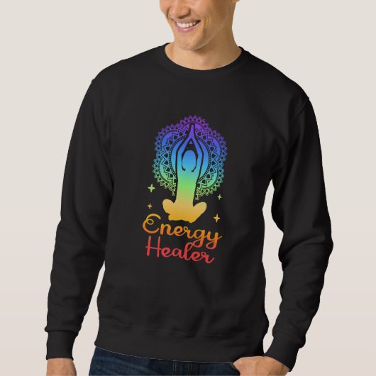 Energy Chakra Holistic Healing Hands Energy Healer スウェットシャツ (正面)