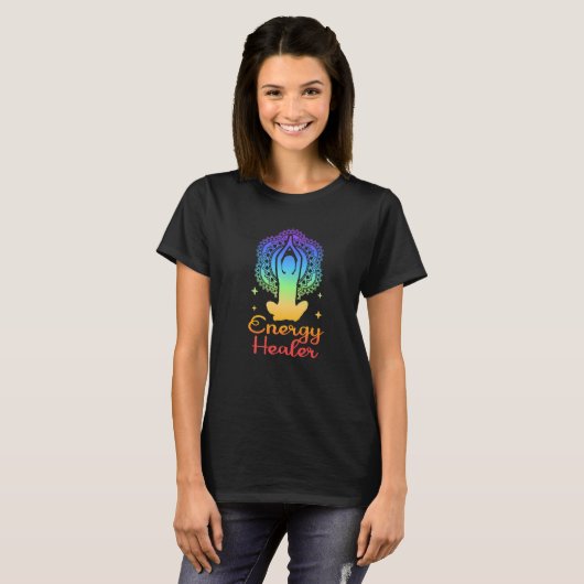 Energy Chakra Holistic Healing Hands Energy Healer Tシャツ (正面フル)