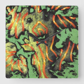 Energy code 100 - Monster Wall clock スクエア壁時計 (正面)