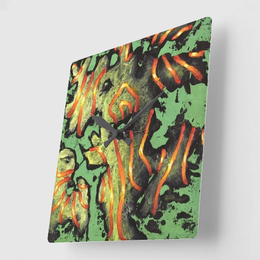 Energy code 100 - Monster Wall clock スクエア壁時計 (傾斜)