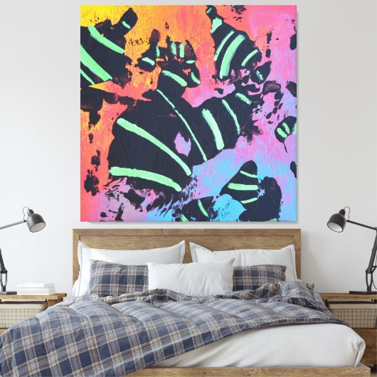 Energy Code 1E23 - Stretched Canvas Print キャンバスプリント (インサイチュ (寝室))