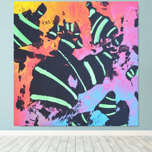 Energy Code 1E23 - Stretched Canvas Print キャンバスプリント (インサイチュ (ウッドフロア))