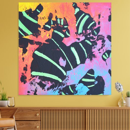 Energy Code 1E23 - Stretched Canvas Print キャンバスプリント (インサイチュ (リビング))