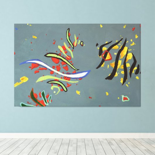 Energy Code DY325 キャンバスプリント (インサイチュ (ウッドフロア))