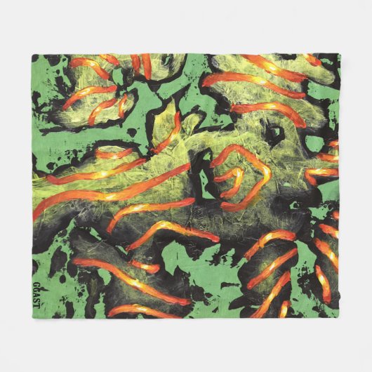 ENERGY CODE - GGAST - Fleece Blanket フリースブランケット (正面(横))