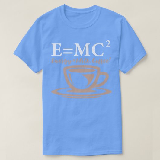 Energy Equals Milk Coffee E= MC2 SCIENCE Premium 5 Tシャツ (デザイン正面)