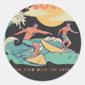 Energy Flow Lessons Learn Sticker ラウンドシール (正面)