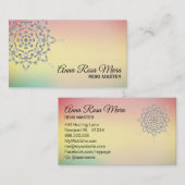 *~* Energy Healerマッサージ瞑想ヨガ霊気 名刺 (正面/裏面)