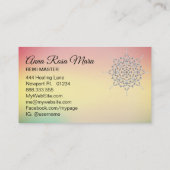 *~* Energy Healerマッサージ瞑想ヨガ霊気 名刺 (裏面)