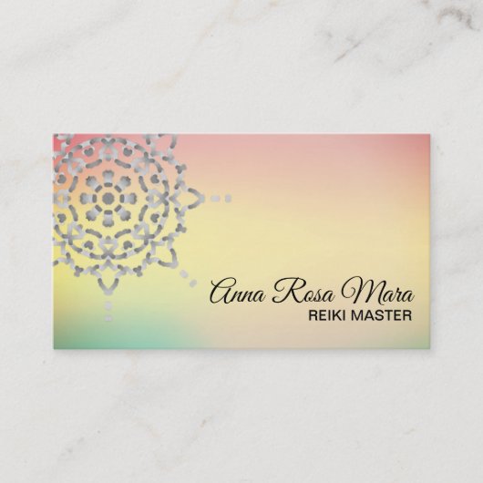 *~* Energy Healerマッサージ瞑想ヨガ霊気 名刺 (正面)