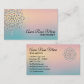 *~* Energy Healerヨガマッサージ瞑想霊気 名刺 (正面/裏面)