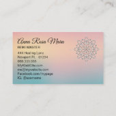 *~* Energy Healerヨガマッサージ瞑想霊気 名刺 (裏面)