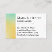 *~*Energy Healer霊気マスター霊気の開業医 名刺 (裏面)