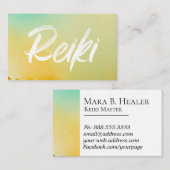 *~*Energy Healer霊気マスター霊気の開業医 名刺 (正面/裏面)