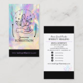 Energy Healer/直感的/霊気/ Crystal Michusin 名刺 (正面/裏面)