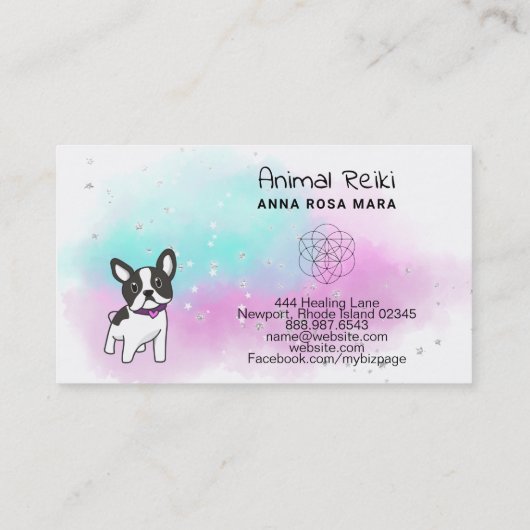 *~* Energy Healing Animal Communicator霊気 名刺 (裏面)