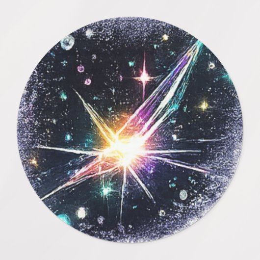 Energy in space sticker. ラベル (デザイン2)