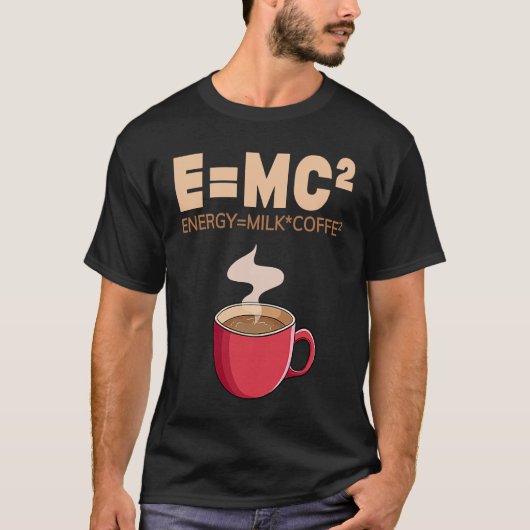 Energy Milk x Coffe2 EMC2 Coffee Cute Tシャツ (正面)