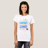 Energy of the Stars Tシャツ – Cosmic やる気を起こさせる (正面フル)