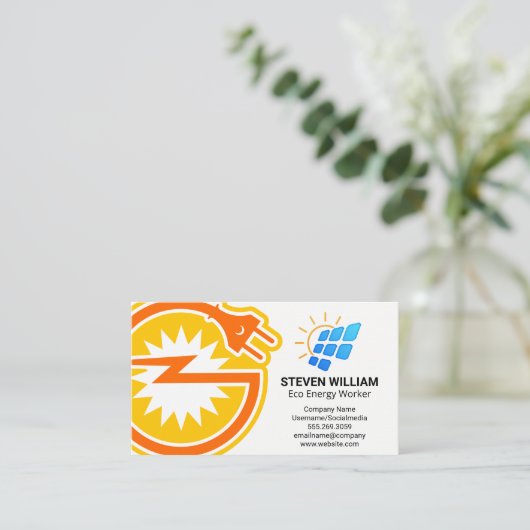 Energy Plug | Solar Panels | Tech 名刺 (スタンド正面)