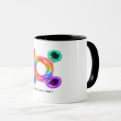 Energy Ring Coffee Mug – Abstract Color Circle Des マグカップ (正面右)