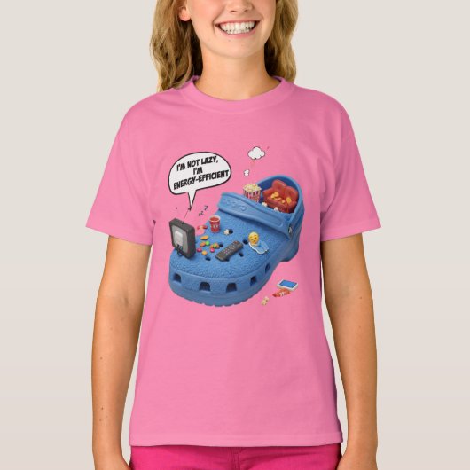  Energy Saving, by Natasha Us   Tシャツ (正面)