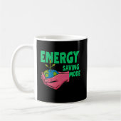 Energy Saving Mode for Calm Mornings and Quiet  コーヒーマグカップ (左)