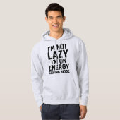 Energy Saving Mode – Funny Hoodie for Chill Days パーカ (正面フル)