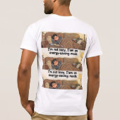 Energy-Saving Mode Tee – Men’s Relaxed Fit Tシャツ (裏面)