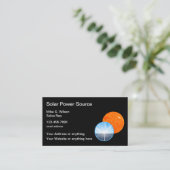 Energy Services光沢太陽のビジネスカード 名刺 (スタンド正面)