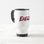 ENERGY Travel Mug — Start Your Day with Intention トラベルマグ (正面左)