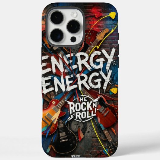 Energy Unleashed: Rock ‘n’ Roll Graffiti Case-Mate iPhoneケース (裏面)