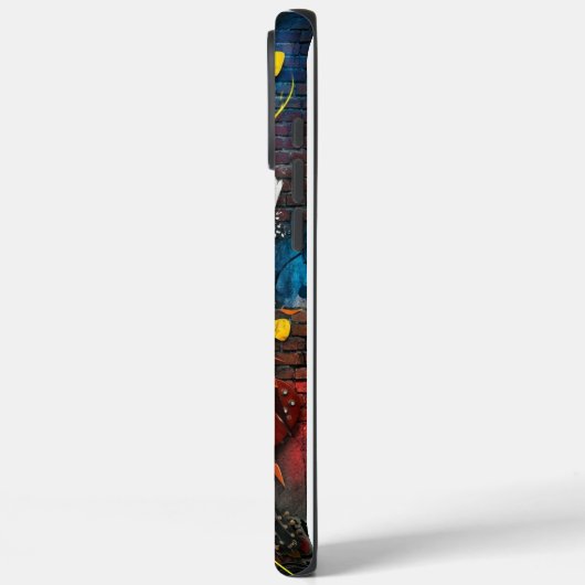 Energy Unleashed: Rock ‘n’ Roll Graffiti Case-Mate iPhoneケース (裏面 / 左)