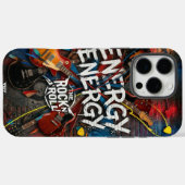 Energy Unleashed: Rock ‘n’ Roll Graffiti Case-Mate iPhoneケース (裏面 (横))