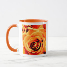 Energy Yellow Roses 11oz Two-Tone Mug Orange マグカップ
