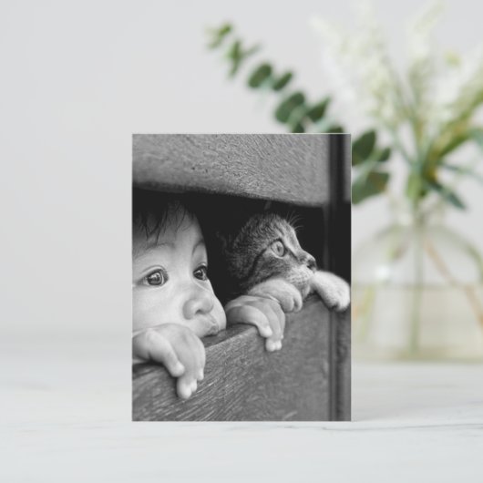 Enfant et chat ポストカード (スタンド正面)